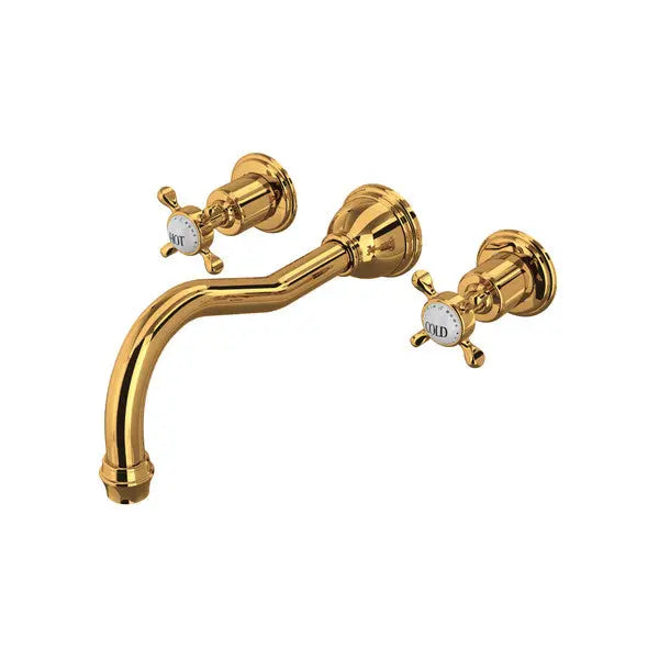 Edwardian™ Wall Mount Tub Filler Trim With Column Spout - Plumbing Market