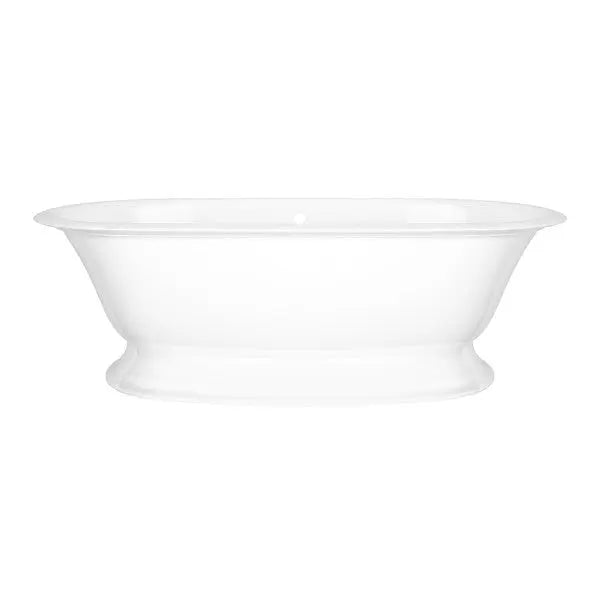 Elwick 75" x 36" Freestanding Soaking Pedestal Bathtub With Void - Plumbing Market