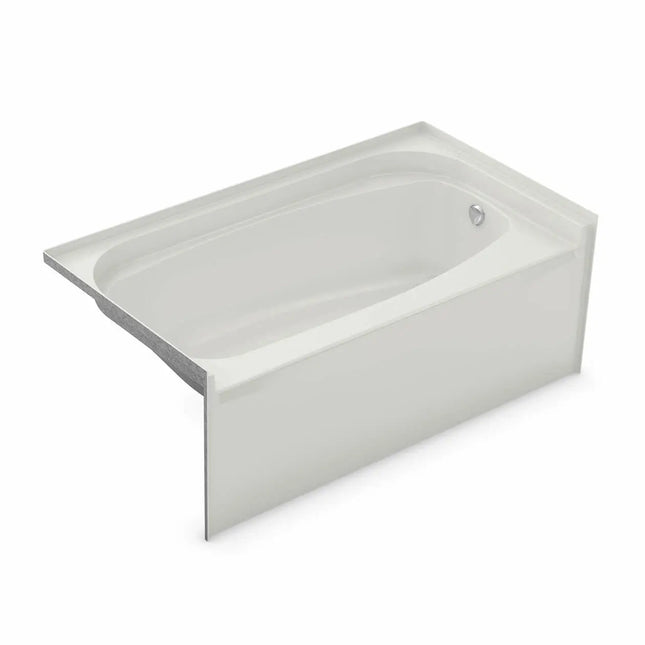 Essence TO-6032 AcrylX Alcove Left-Hand Drain Bathtub in White - Plumbing Market