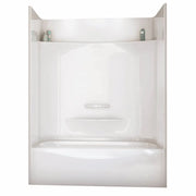 Essence TS-6032 AFR AcrylX Alcove Left-Hand Drain Four-Piece Tub Shower in White - Plumbing Market