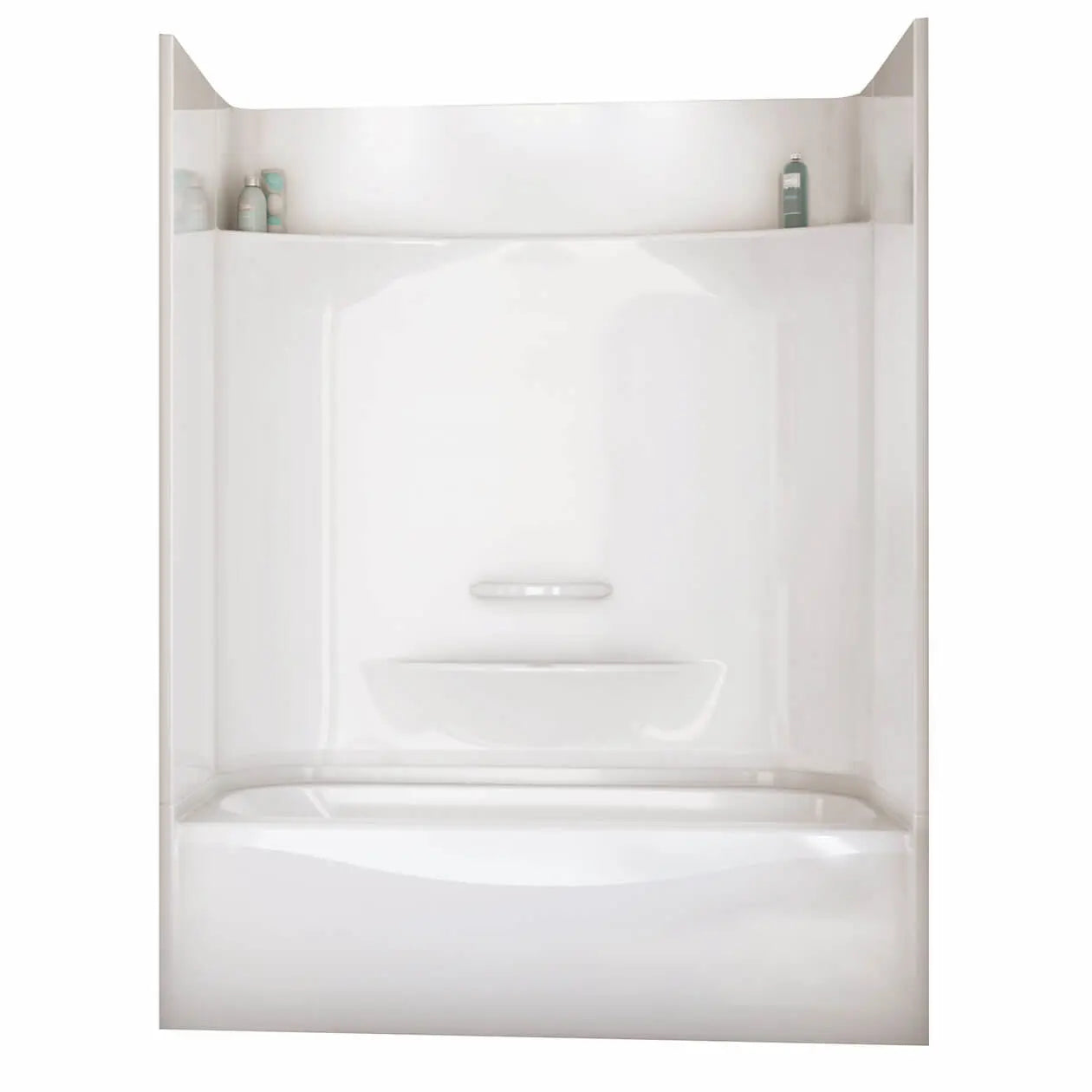 Essence TS-6032 AcrylX Alcove Left-Hand Drain Four-Piece Tub Shower in White - Plumbing Market