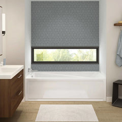 Exhibit 7232 IFS Acrylic Alcove Left-Hand Drain Bathtub in White - Plumbing Market