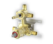 Fluid 3-Way Pressure Balancing Valve (Dual Handle) | Core Program F1023B in white