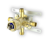 Fluid 2-Way Pressure Balancing Valve (Single Handle) F1042B in stainless steel