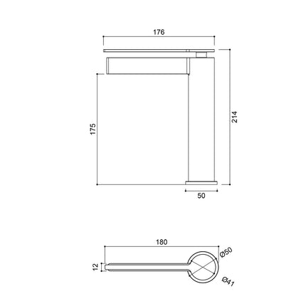 Kodaen Matthew 625 Vessel Sink Bathroom Faucet Solid Brass Kodaen