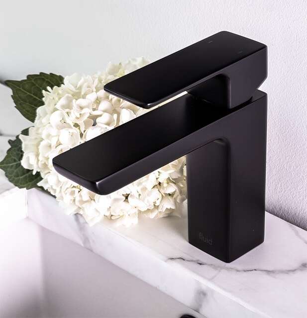 Fluid Quad Single Lever Faucet F16001 in matte black