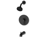 Fluid Citi Tub and shower Trim Kit with 4" shower head F241045T in matte black