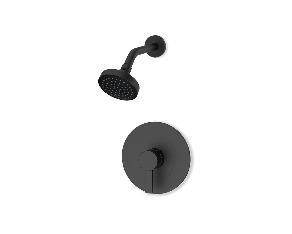 Fluid Citi Series Shower Only Kit F241077T in matte black