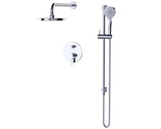 Fluid Citi 8" Rain Shower Head & Hand Shower Trim Kit F242025T in polished chrome
