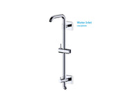 Fluid 18” Switch Slide Bar with 8” Standard Shower Arm (Square) F9608 in polished chrome