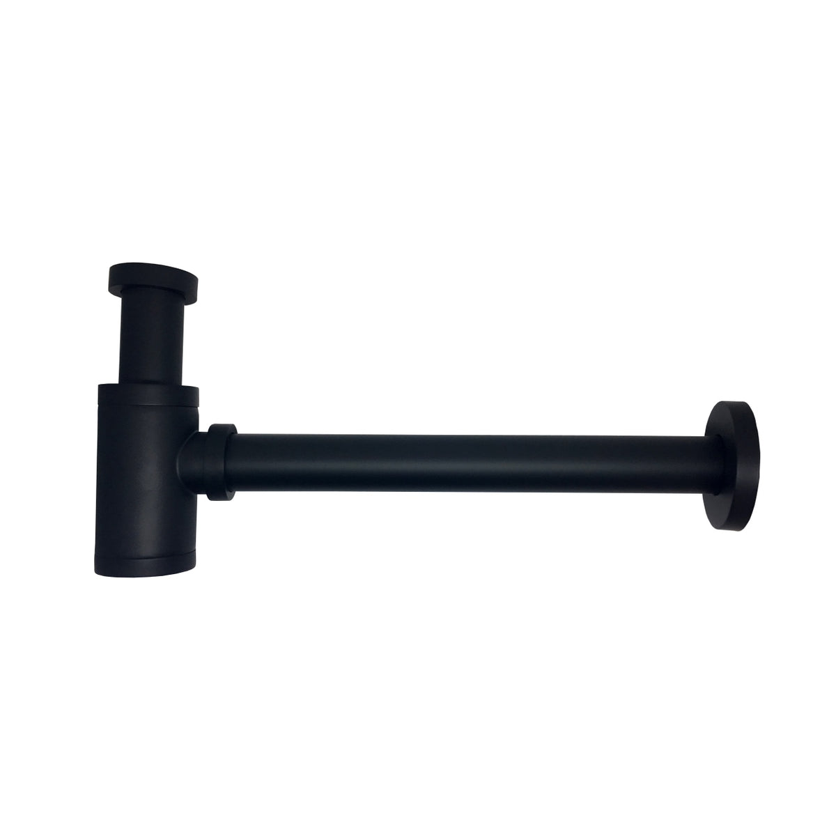 KubeBath Space Saving P-Trap - Black (FF007BK)
