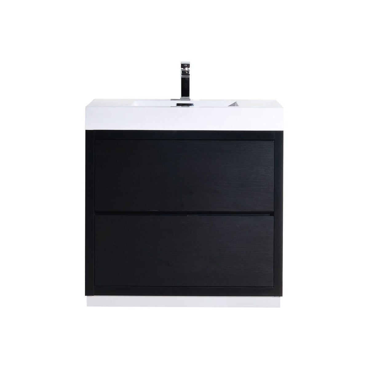 Kube Bath Bliss 40" Free Standing Modern Bathroom Vanity - Black (FMB40-BK)