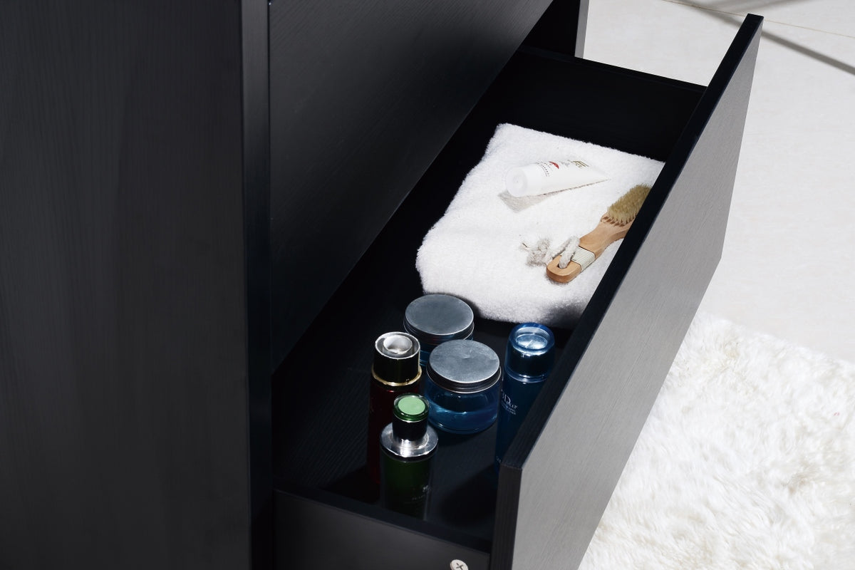 Kube Bath Bliss 40" Free Standing Modern Bathroom Vanity - Black (FMB40-BK) view 7