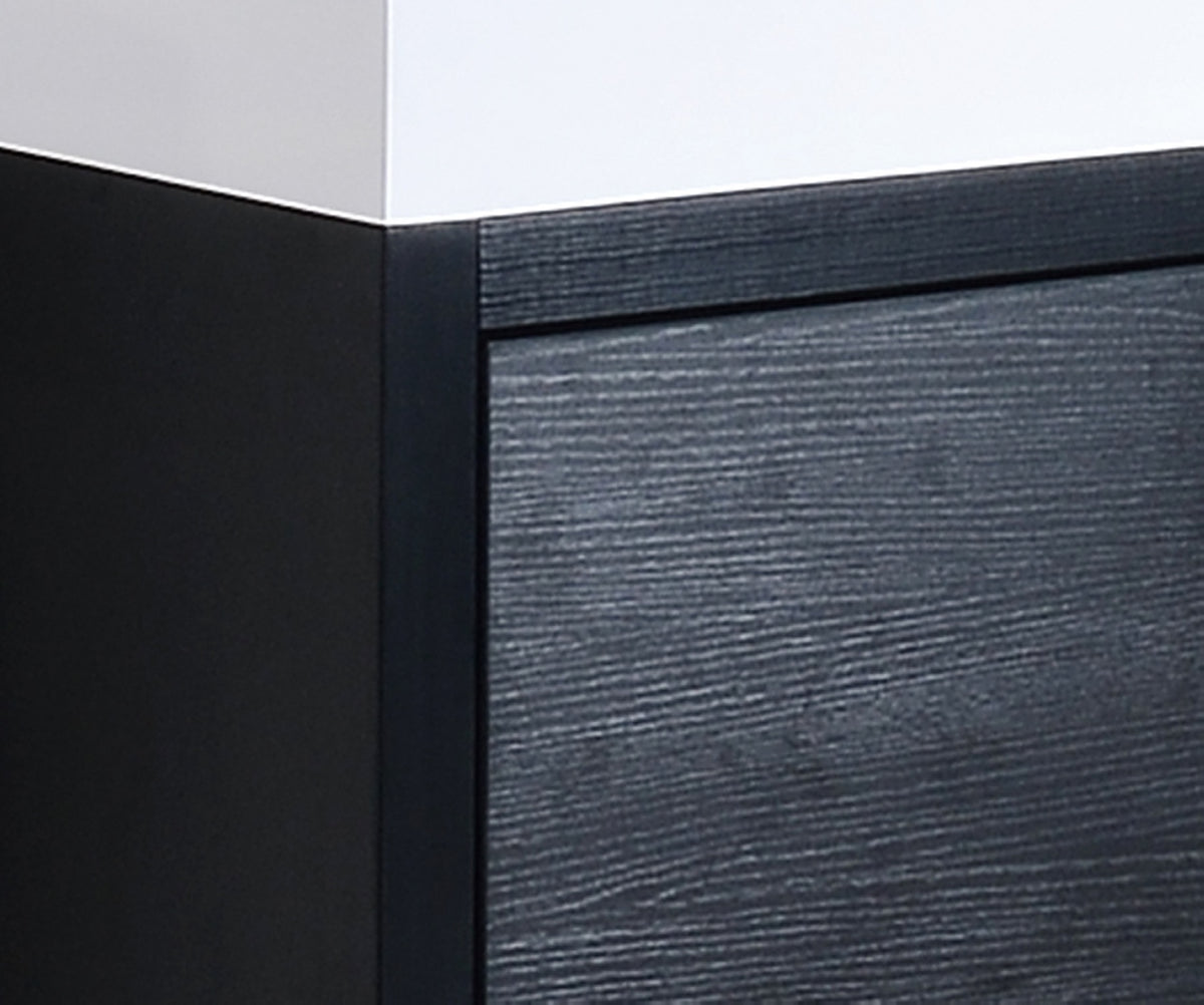 Kube Bath Bliss 48" Free Standing Modern Bathroom Vanity - Black (FMB48-BK) view 5