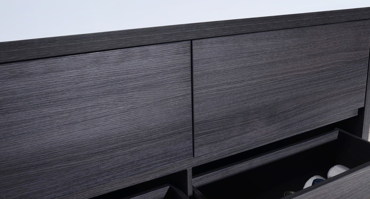 Kube Bath Bliss 60" Double Sink Free Standing Modern Bathroom Vanity - Grey Oak (FMB60D-GO) view 7