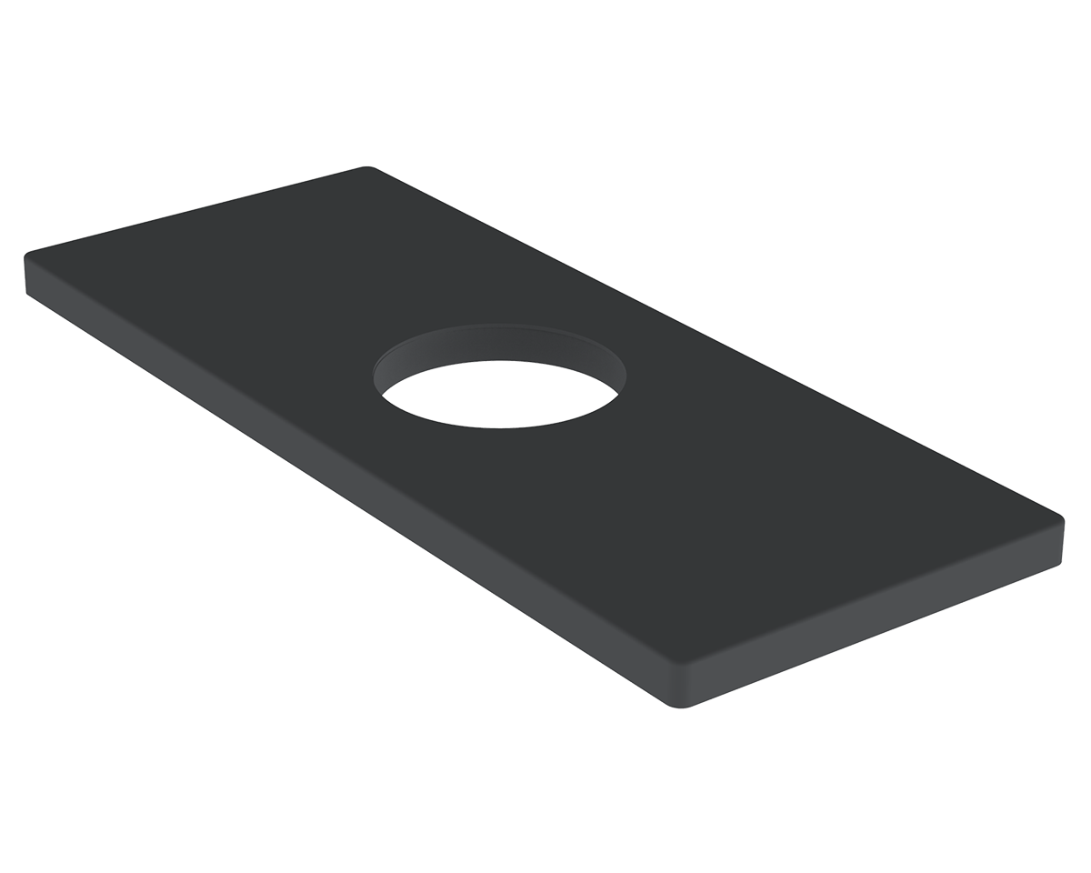 Fluid 4” Cover Plate FP8001293 in matte black