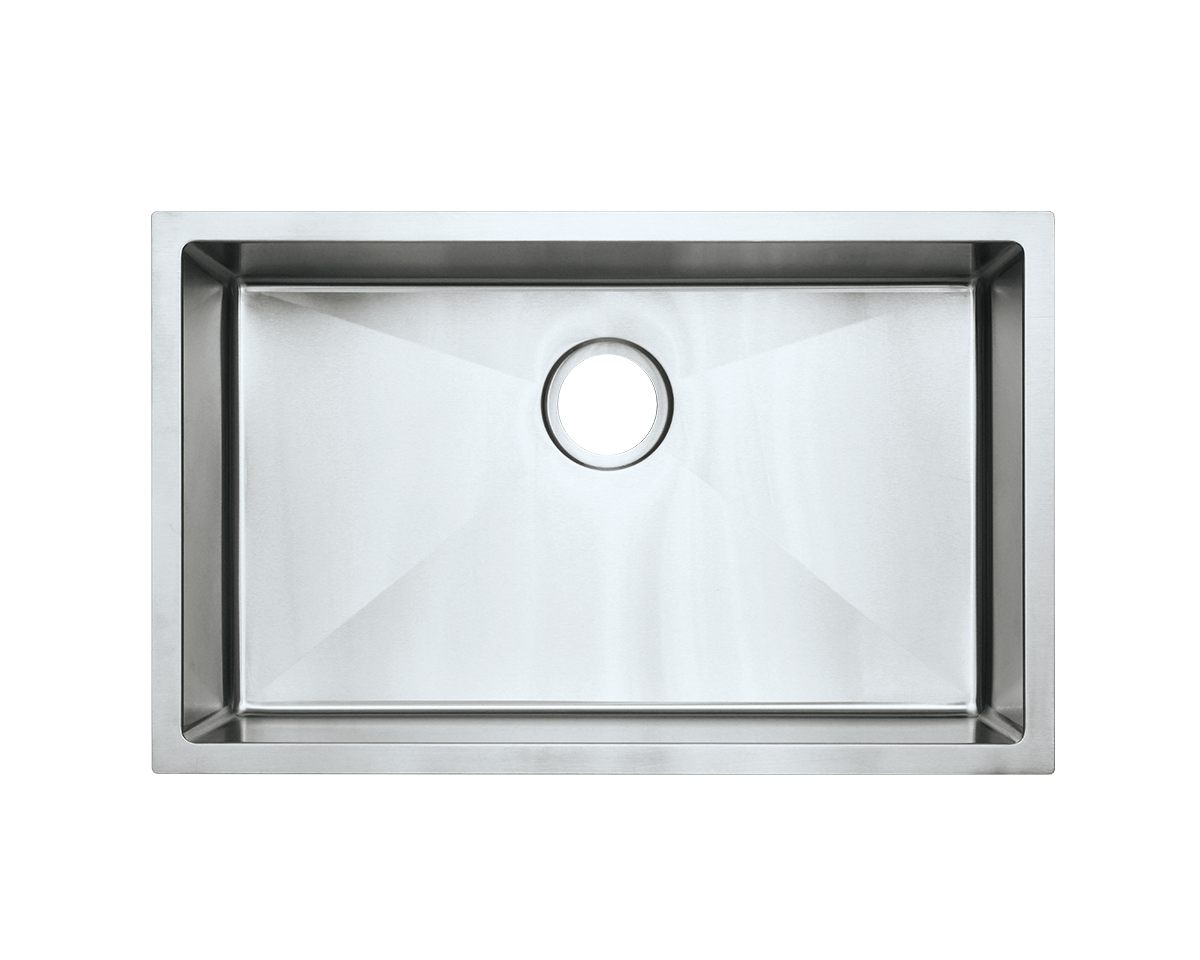 Fluid 29" X 18"Single Bowl Kitchen Sink FSN-USR2918 in stainless steel