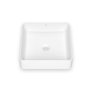 Kalia URBA Square Porcelain Washbasin With Neopur Coating for Drop-In Installation White FU2110-240