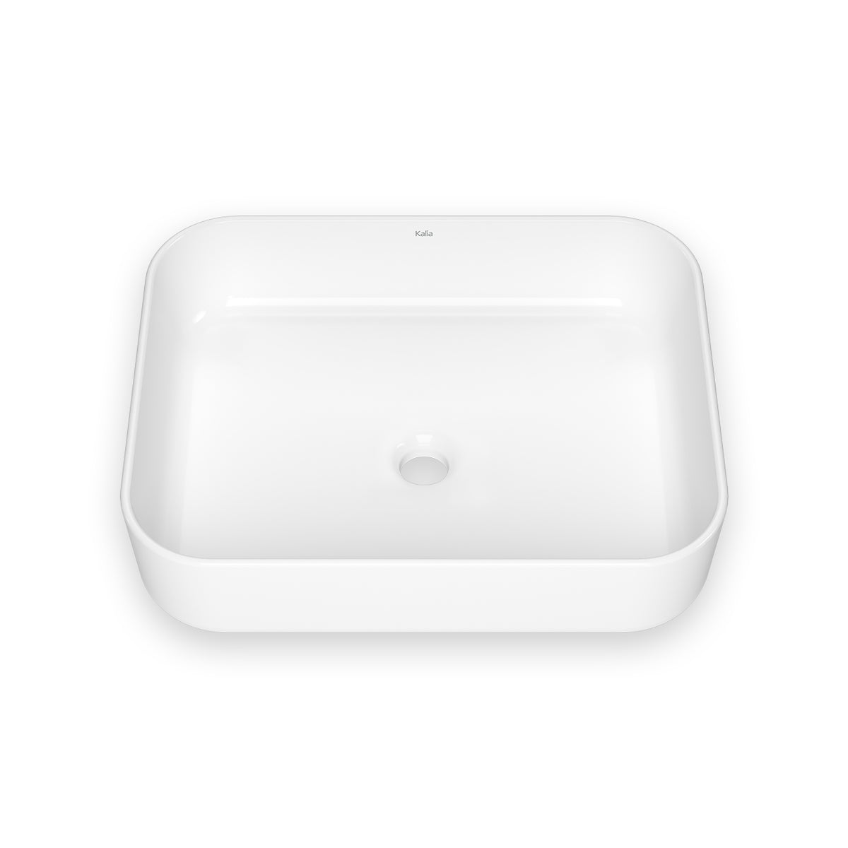 Kalia URBA Oblong Porcelain Washbasin With Neopur Coating for Drop-In Installation White FU2111-240