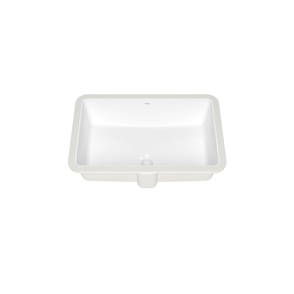 Kalia CESKA Undermount Rectangular Porcelain Washbasin with Neopur Coating for Undermount Installation White FU2116-240