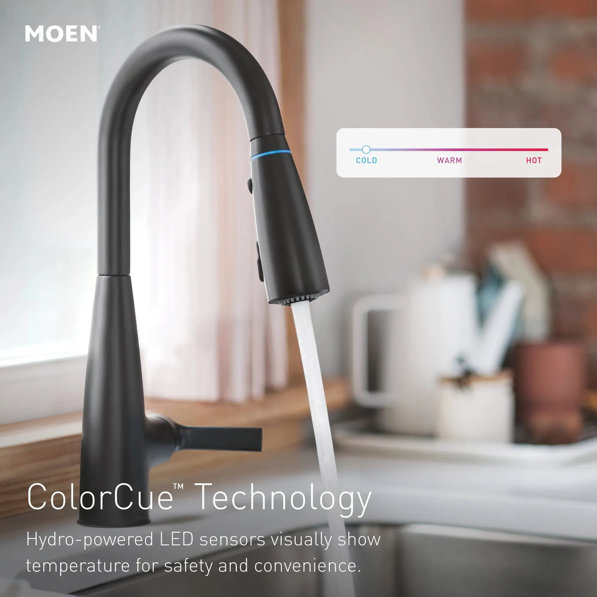 Moen Haelyn Single-Handle High-Arc Pulldown Kitchen Faucet 87627EI in Matte Black (87627EIBL) - view 12