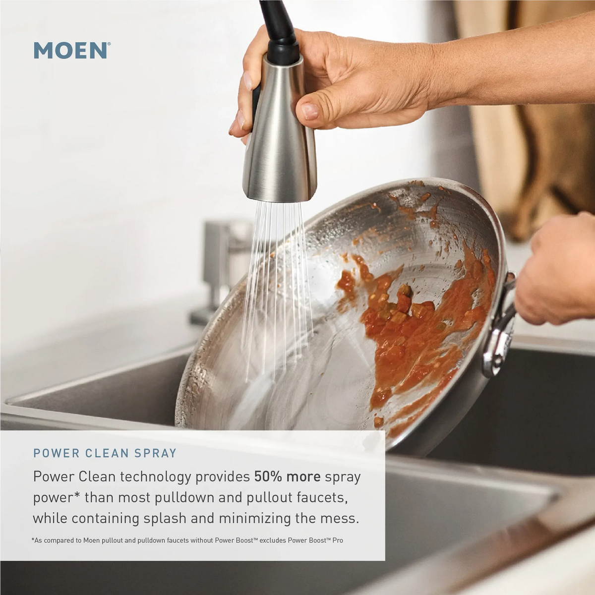 Moen Kiran Single-Handle High-Arc Pulldown Kitchen Faucet 87599 in Spot Resist Stainless (87599SRS) - view 6