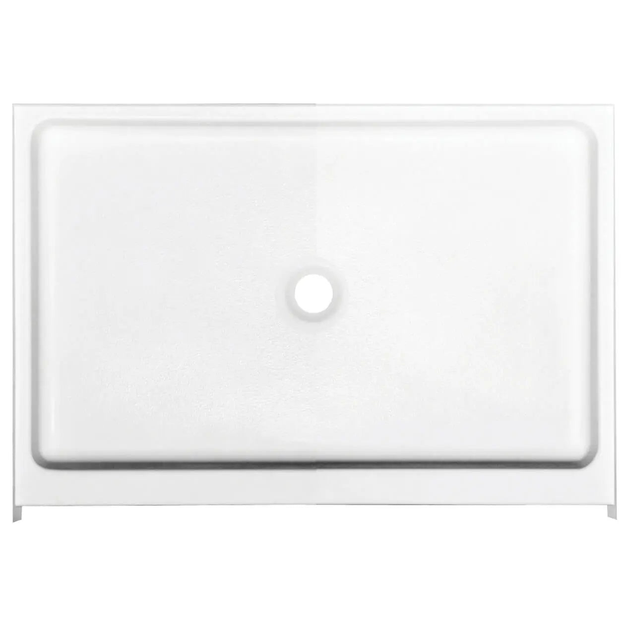 Finesse Base 48 x 32 AcrylX Alcove Shower Base with Center Drain in White - Plumbing Market