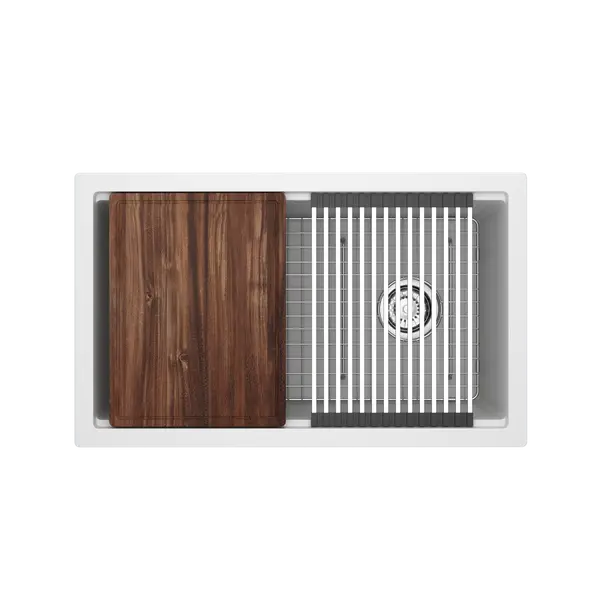 Fonsa™ 30" Quartz Chef/Workstation Sink With Accessories - Plumbing Market