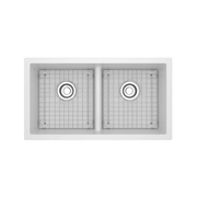 Fonsa™ 33" Double Bowl Undermount Quartz Kitchen Sink - Plumbing Market