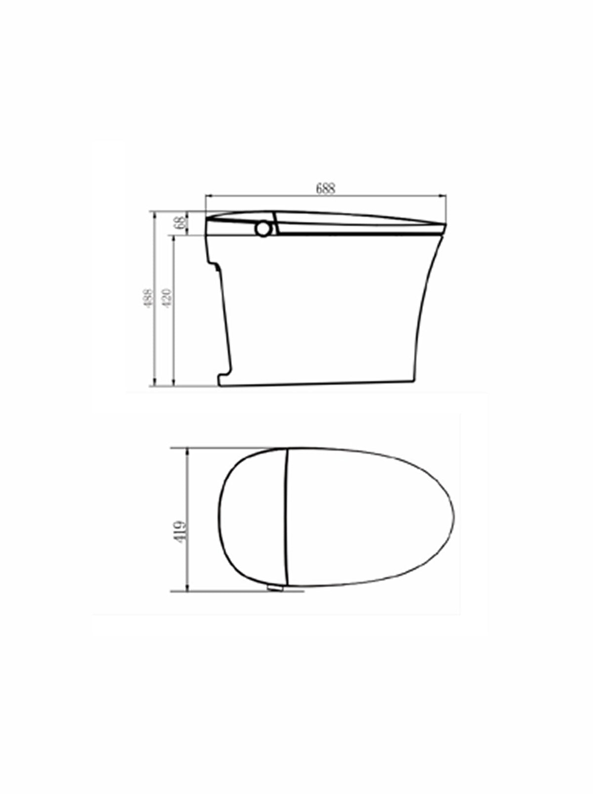 Ecoway Mono 2.0 Smart Toilet TA-X562ZD — Plumbing Market Canada