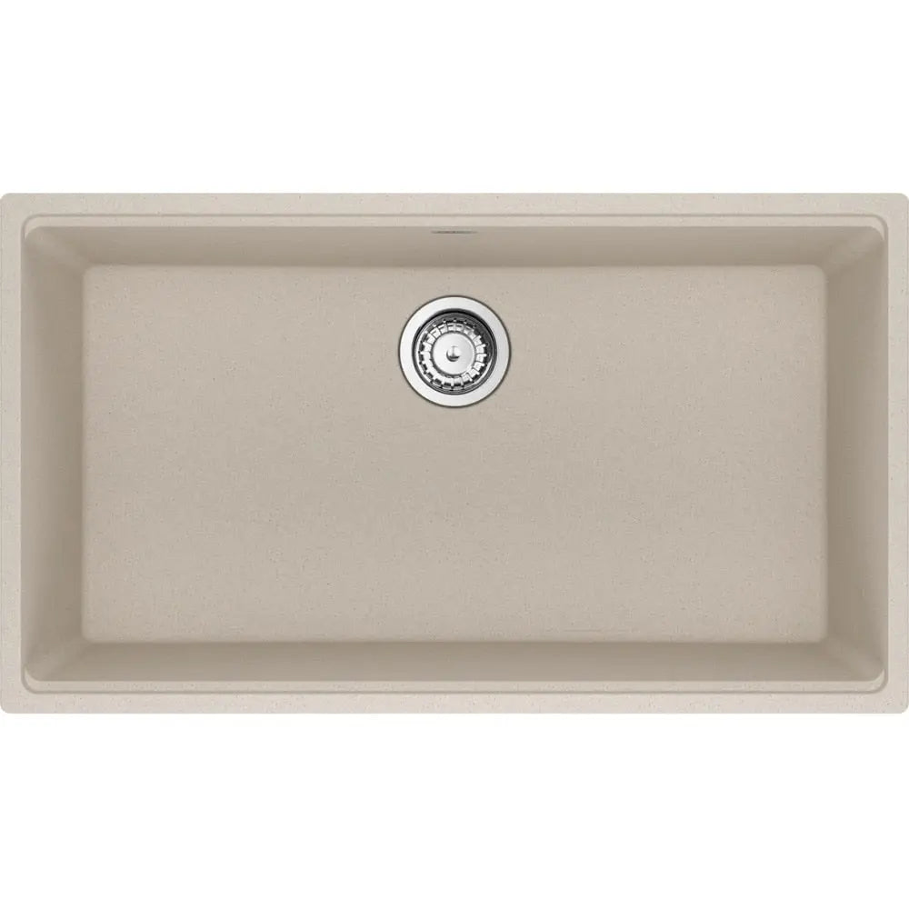 Franke 33.0-in. x 18.94-in. Granite Single Bowl Kitchen Sink Champagne - Plumbing Market