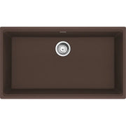 Franke 33.0-in. x 18.94-in. Granite Single Bowl Kitchen Sink Mocha - Plumbing Market
