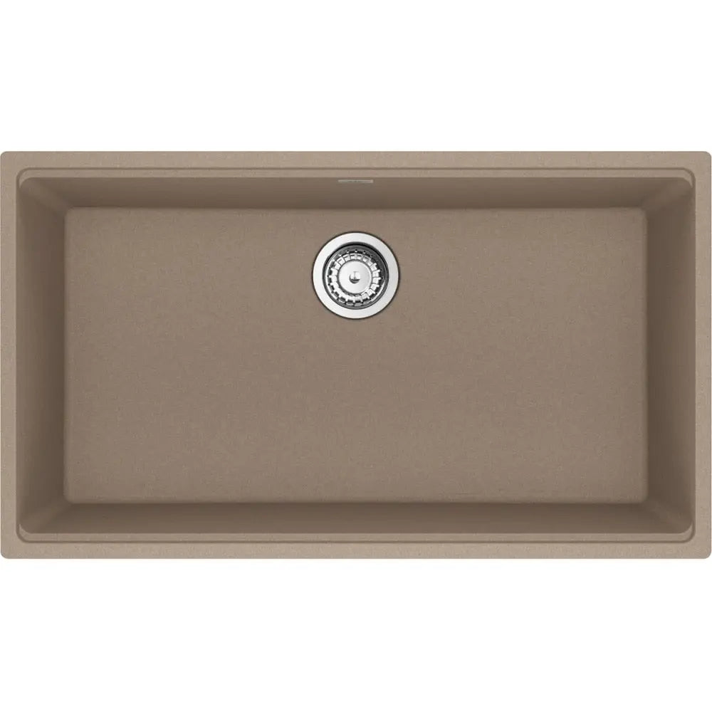 Franke 33.0-in. x 18.94-in. Granite Single Bowl Kitchen Sink Oyster - Plumbing Market