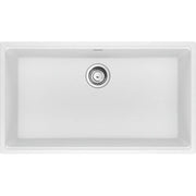 Franke 33.0-in. x 18.94-in. Granite Single Bowl Kitchen Sink Polar White - Plumbing Market