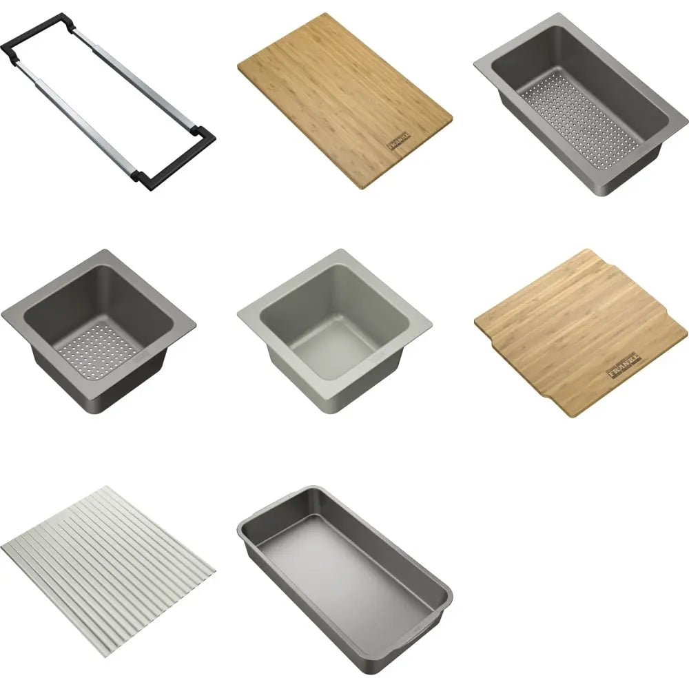 Franke Cube 31.5-in. x 17.7-in. Undermount 18g Single Stainless Steel Workcenter - Plumbing Market