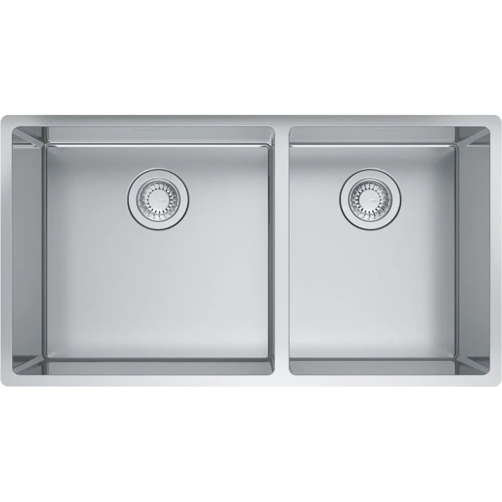 Franke Cube 32.57" x 17.71" Undermount 18G Double Stainless Steel Sink - Plumbing Market