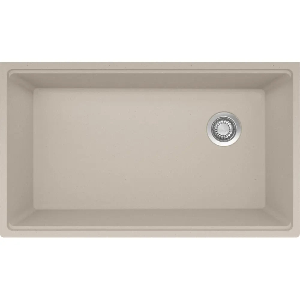 Franke Maris 33-in. x 19.3-in Granite Undermount Single Bowl Workcenter Kitchen Sink Champagne - Plumbing Market