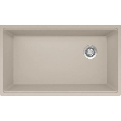 Franke Maris 33-in. x 19.3-in Granite Undermount Single Bowl Workcenter Kitchen Sink Champagne