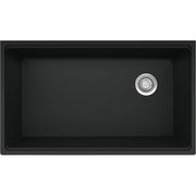Franke Maris 33-in. x 19.3-in Granite Undermount Single Bowl Workcenter Kitchen Sink Matte Black - Plumbing Market