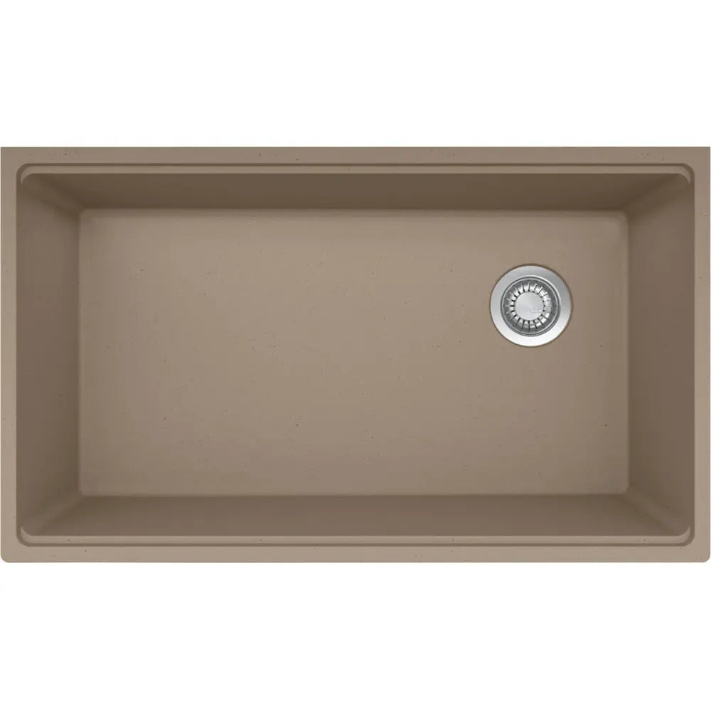 Franke Maris 33-in. x 19.3-in Granite Undermount Single Bowl Workcenter Kitchen Sink Oyster - Plumbing Market