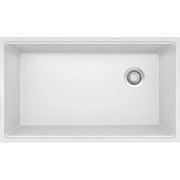 Franke Maris 33-in. x 19.3-in Granite Undermount Single Bowl Workcenter Kitchen Sink Polar White - Plumbing Market