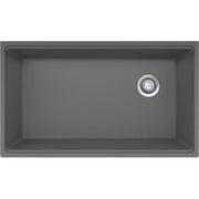 Franke Maris 33-in. x 19.3-in Granite Undermount Single Bowl Workcenter Kitchen Sink Stone Grey - Plumbing Market