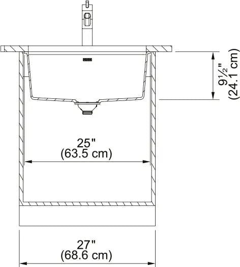 Franke Maris Undermount Single Bowl Granite Kitchen Sink MAG11023 - Plumbing Market