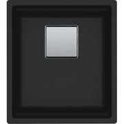 Franke Peak 14" Undermount Single Bowl Bar/Prep Granite Sink in Matte Black - Plumbing Market
