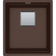 Franke Peak 14" Undermount Single Bowl Bar/Prep Granite Sink in Mocha - Plumbing Market
