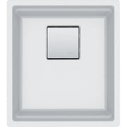 Franke Peak 14" Undermount Single Bowl Bar/Prep Granite Sink in Polar White - Plumbing Market