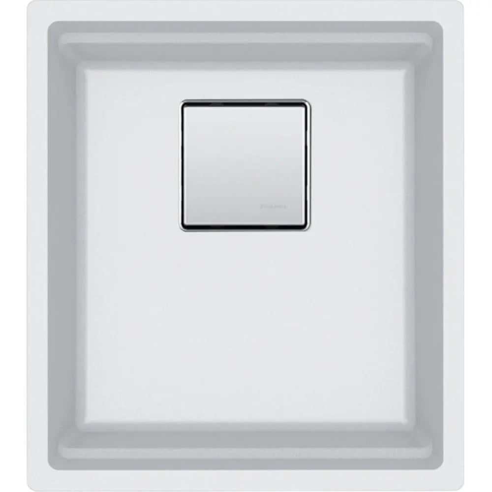 Franke Peak 14" Undermount Single Bowl Bar/Prep Granite Sink in Polar White - Plumbing Market