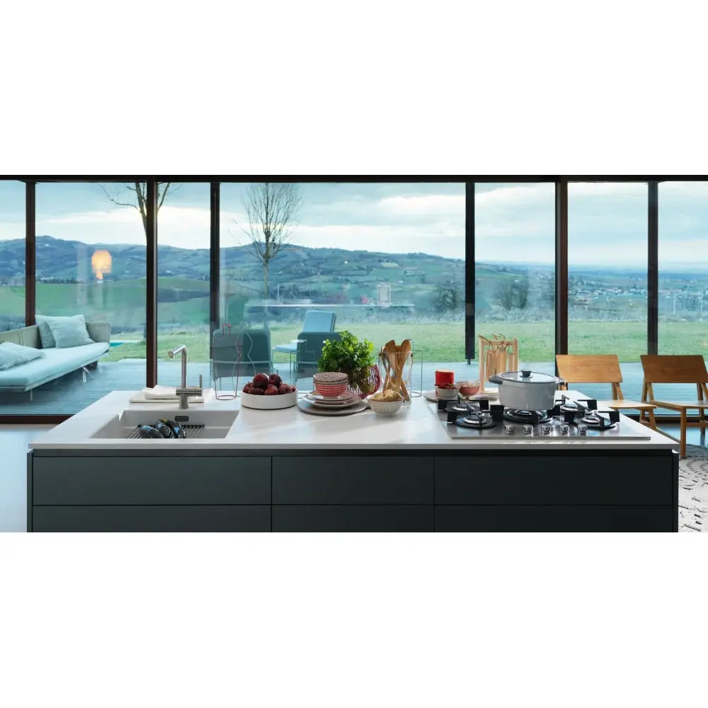 Franke Peak 22.06-in. x 18.21-in. Undermount Single Bowl Granite Kitchen Sink in Polar White - Plumbing Market