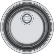 Franke Residential Canada Rotondo 17.0-in. x 7.0-in. 20 Gauge Stainless Steel Dual Mount Single Bowl Kitchen Sink - Plumbing Market