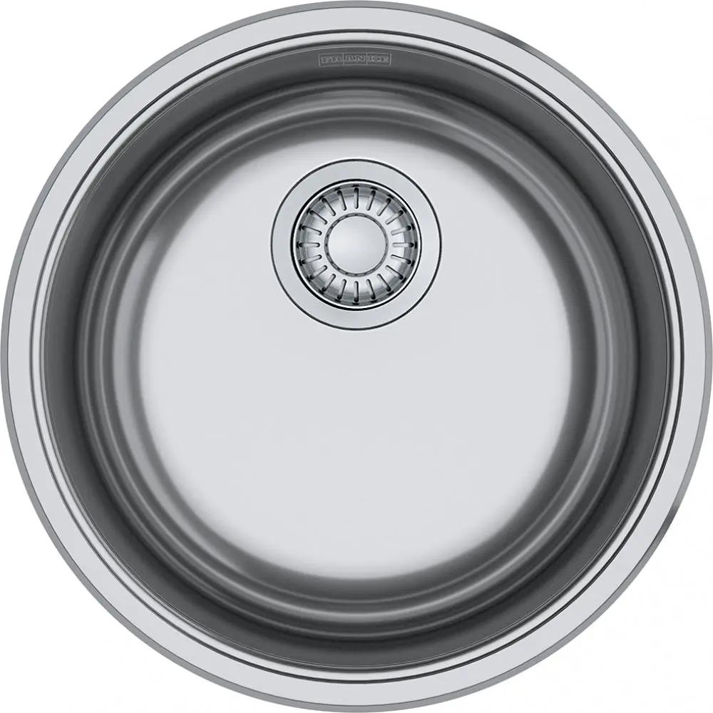 Franke Residential Canada Rotondo 17.0-in. x 7.0-in. 20 Gauge Stainless Steel Dual Mount Single Bowl Kitchen Sink - Plumbing Market